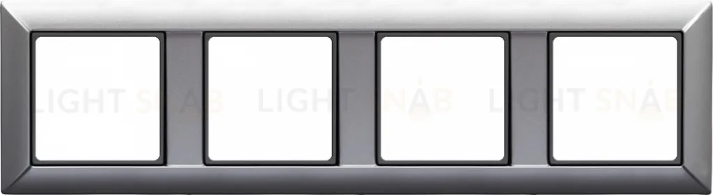 Рамка четверная Jung Eco Profi алюминий EP484AL EP484AL