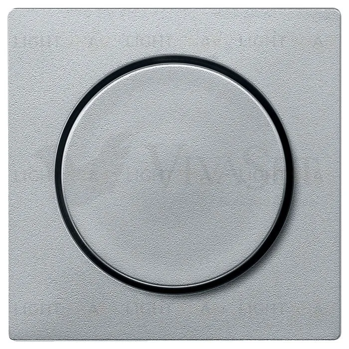 Светорегулятор поворотно-нажимной универсальный Merten LED 4-200Вт, 4-400 Вт. для ламп накал. и галог., алюминий MTN5134-0000+MTN5250-0460 MTN5134-0000 + MTN5250-0460