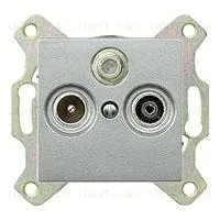 Телевизионная TV-SAT-FM розетка оконечная Merten MTN466097+MTN297560 MTN466097 + MTN297560