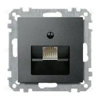 Розетка телефонная одинарная Merten RJ11 EPUAE8UPO+MTN298314 EPUAE8UPO + MTN298314