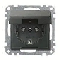 Розетка с заземлением с откидной крышкой Merten 16А/250В MTN2311-0414 MTN2311-0414