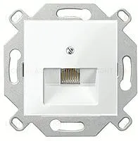 Розетка телефонная одинарная Merten RJ11 EPUAE8UPO+MTN296219 EPUAE8UPO + MTN296219