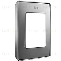 Рамка Simon 82 Detail Металл, 1 пост (холодный алюминий с основанием хром) 8201610-093 8201610-093