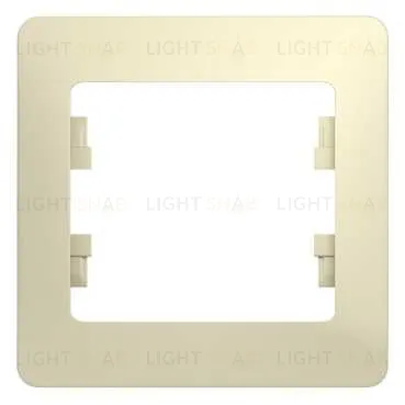 Рамка 1-ая Schneider Glossa бежевый пластик GSL000201 GSL000201