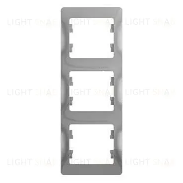 Рамка 3-ая Schneider Glossa для вертикальной установки алюминий пластик GSL000307 GSL000307