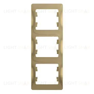 Рамка 3-ая Schneider Glossa для вертикальной установки титан пластик GSL000407 GSL000407