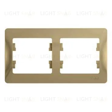 Рамка 2-ая Schneider Glossa для горизонтальной установки титан пластик GSL000402 GSL000402