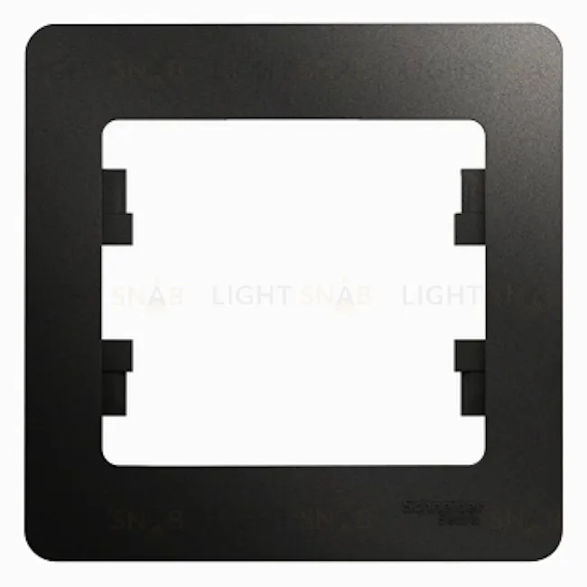 Рамка одинарная Schneider Glossa антрацит GSL000701 GSL000701