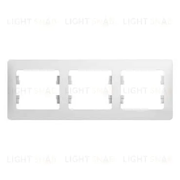 Рамка 3-ая Schneider Glossa для горизонтальной установки белый пластик GSL000103 GSL000103