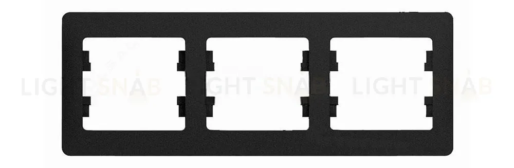 Рамка тройная Schneider Glossa антрацит GSL000703 GSL000703