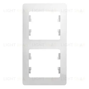 Рамка 2-ая Schneider Glossa для вертикальной установки белый пластик GSL000106 GSL000106