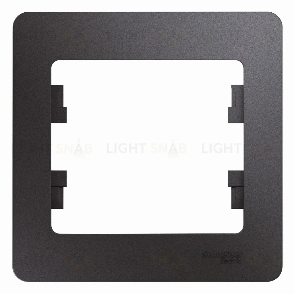 Рамка одинарная Schneider Glossa графит GSL001301 GSL001301