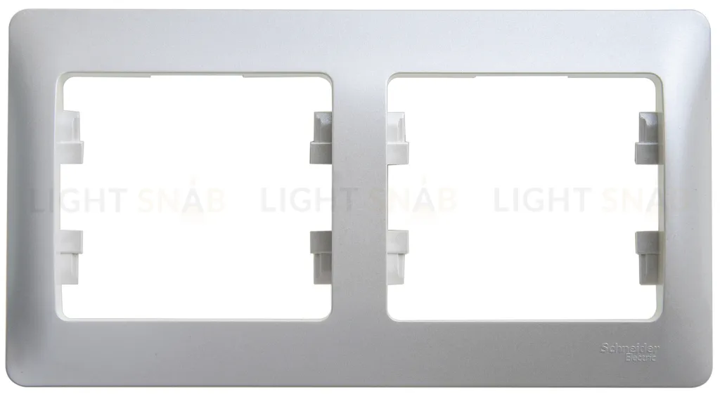 Рамка двойная Schneider Glossa перламутр GSL000602 GSL000602