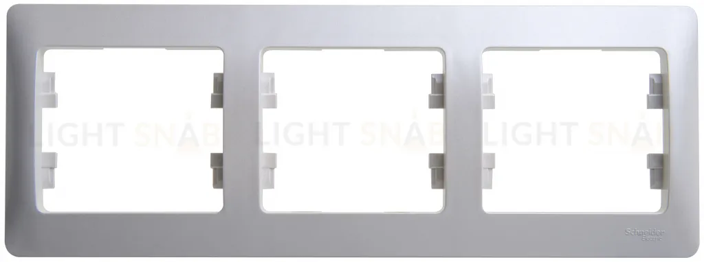 Рамка тройная Schneider Glossa перламутр GSL000603 GSL000603