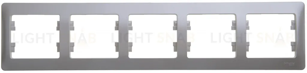 Рамка пятерная Schneider Glossa перламутр GSL000605 GSL000605