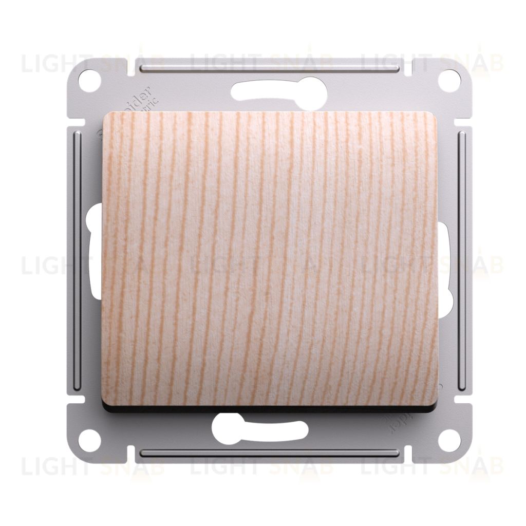 Выключатель одноклавишный Schneider Electric Glossa сосна GSL001511 GSL001511