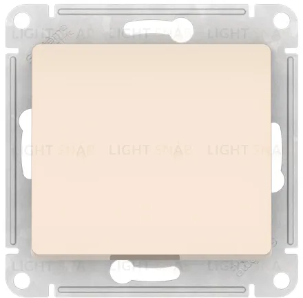 Кнопочный выключатель Schneider Electric Glossa быстрозажим. клем., бежевый GSL000215S GSL000215S