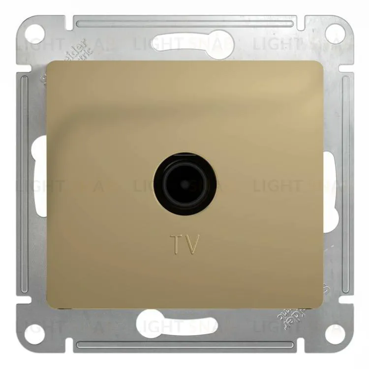 Розетка телевизионная Schneider Electric Glossa титан GSL000491 GSL000491