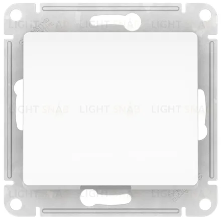 Выключатель одноклавишный проходной Schneider Electric Glossa (вкл/выкл из 2-мест) быстрозажим. клем., белый GSL000161S GSL000161S