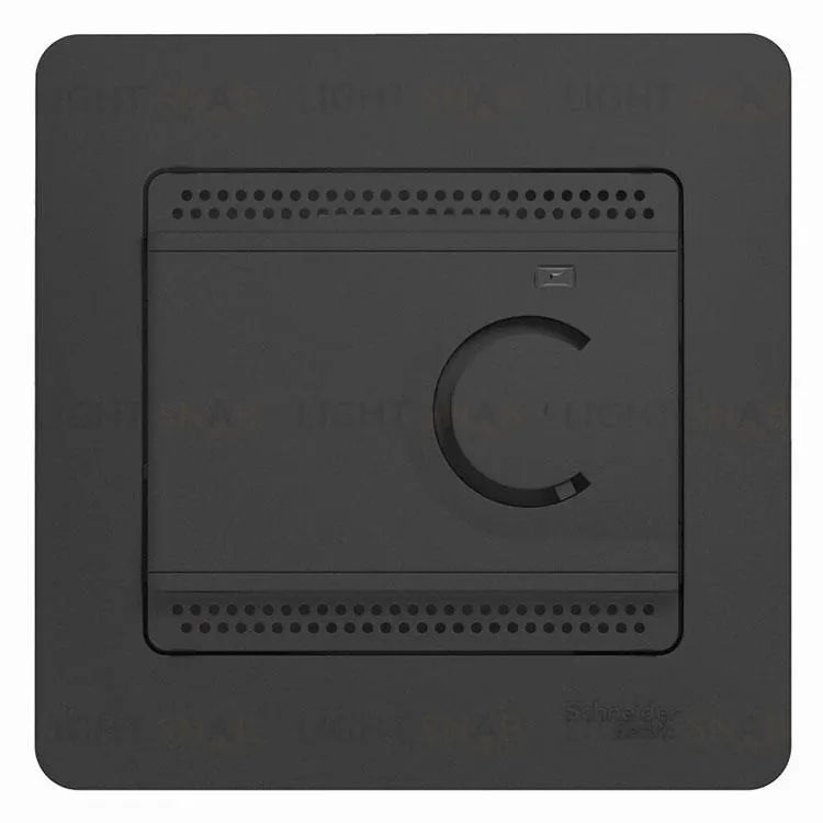Терморегулятор электронный Schneider Electric Glossa с датчиком, 10A, антрацит GSL000738 GSL000738