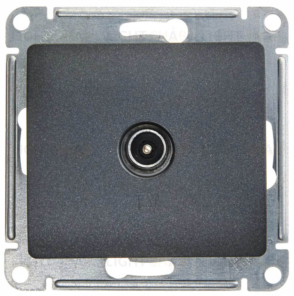 Розетка телевизионная Schneider Electric Glossa антрацит GSL000791 GSL000791