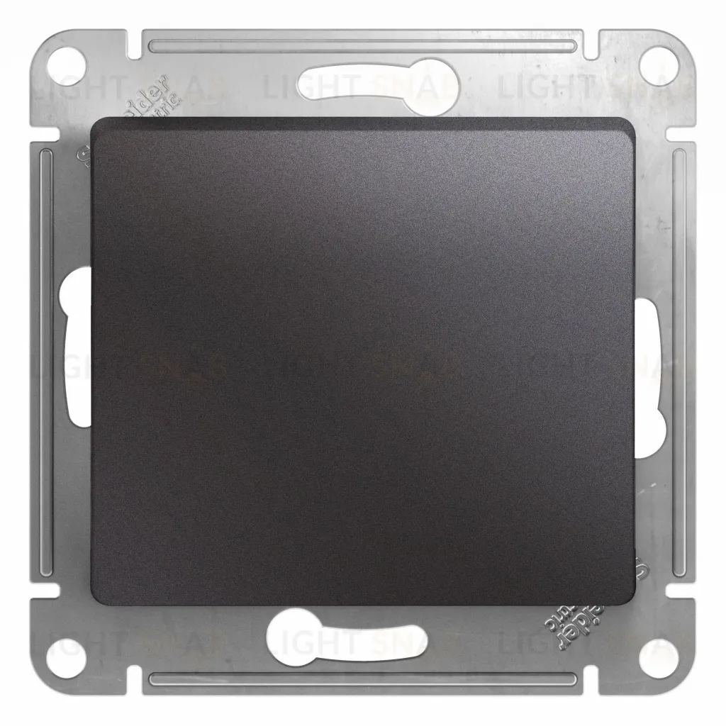 Переключатель одноклавишный Schneider Electric Glossa (вкл/выкл из 2-мест), графит GSL001361 GSL001361