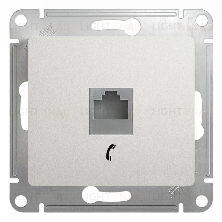 Розетка телефонная Schneider Electric Glossa RJ11 перламутр GSL000681T GSL000681T