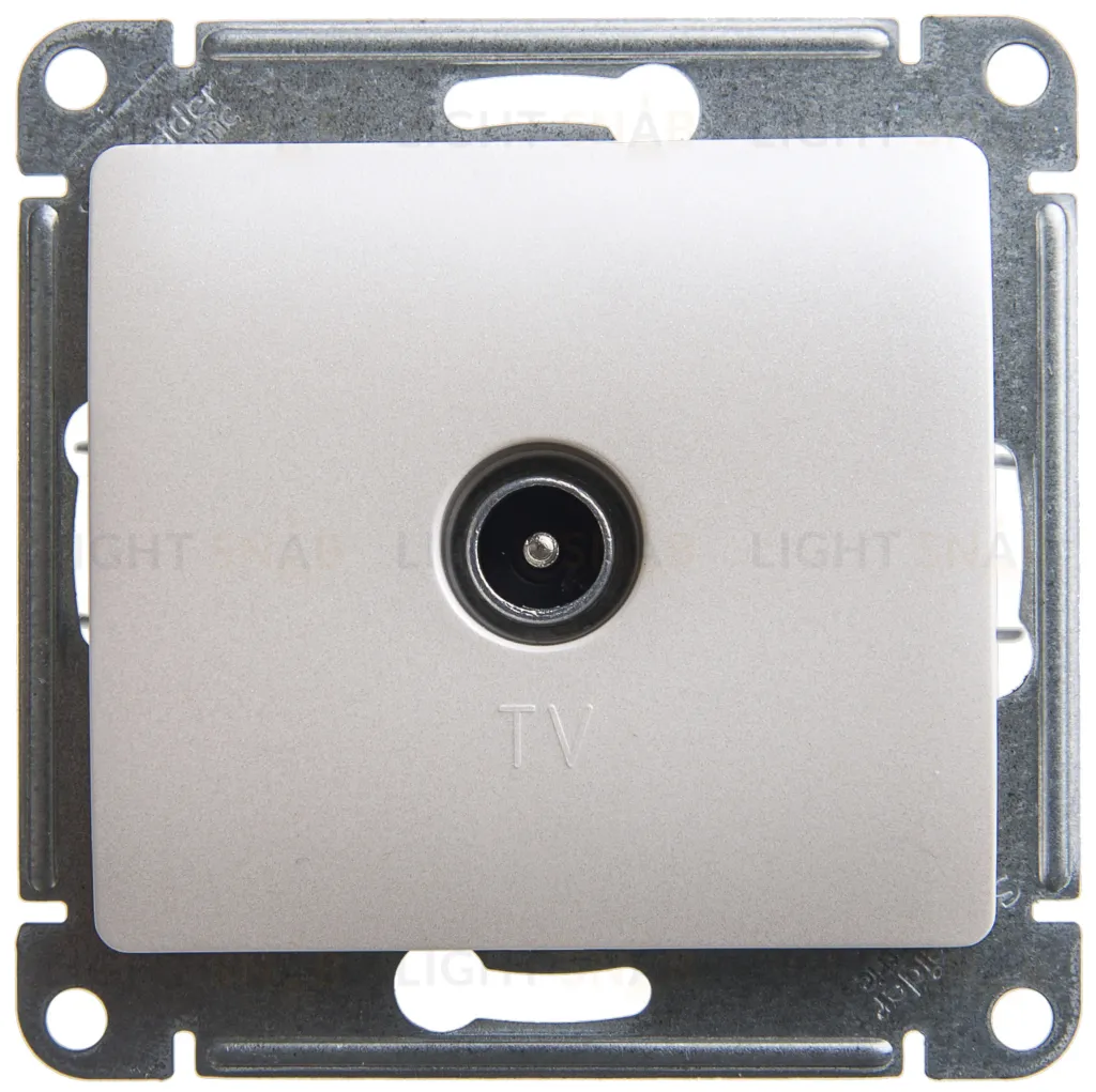 Розетка телевизионная проходная Schneider Electric Glossa перламутр GSL000692 GSL000692