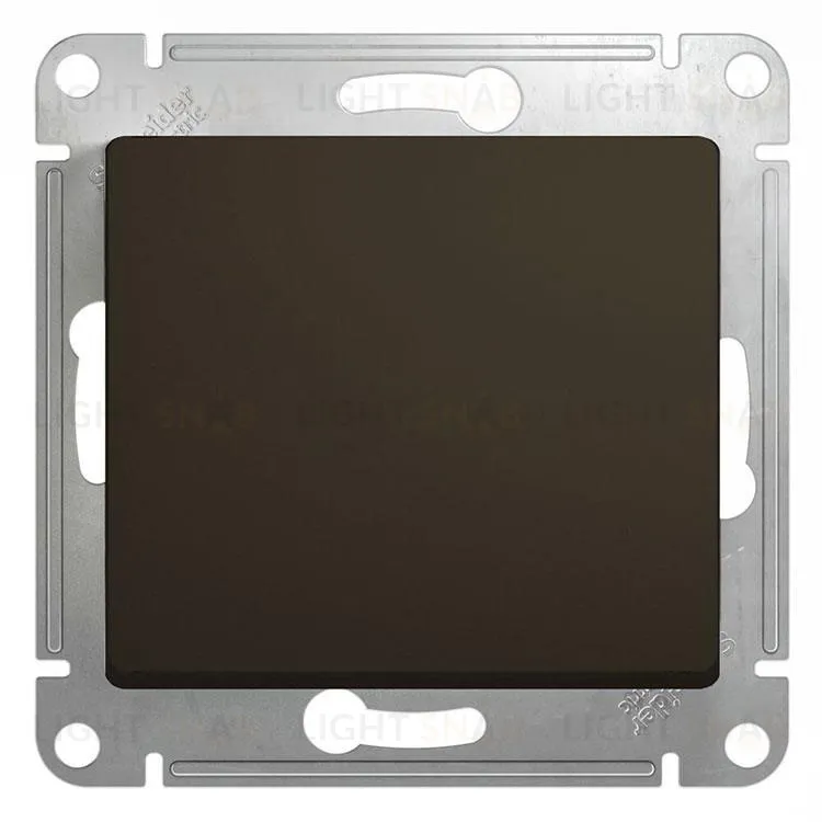 Выключатель одноклавишный перекрестный Schneider Electric Glossa (вкл/выкл из 3-х мест), шоколад GSL000871 GSL000871