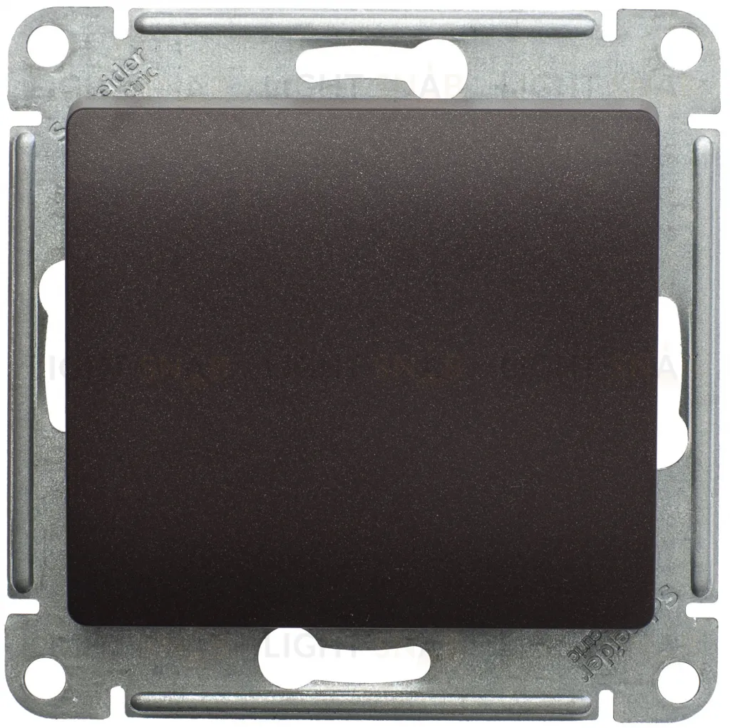Кнопочный выключатель Schneider Electric Glossa шоколад GSL000815 GSL000815