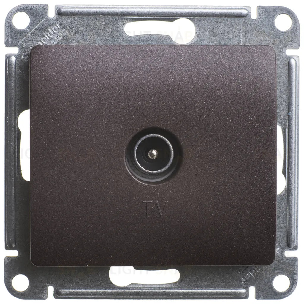 Розетка телевизионная Schneider Electric Glossa шоколад GSL000891 GSL000891