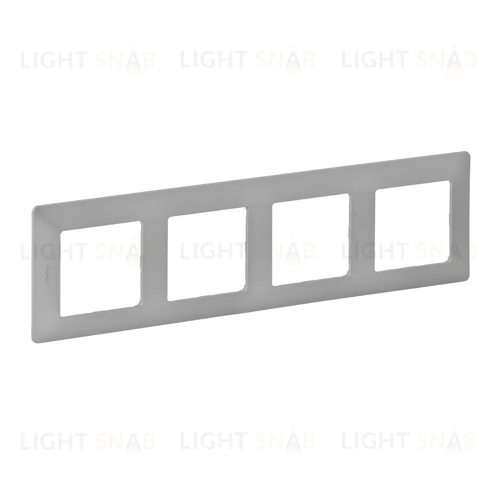 Рамка четверная Legrand Valena Life, алюминий 754134 754134