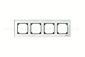 Рамка четверная Merten M-Elegance бриллиант MTN404419 MTN404419