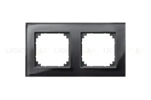 Рамка двойная Merten M-Elegance черный оникс MTN404203 MTN404203
