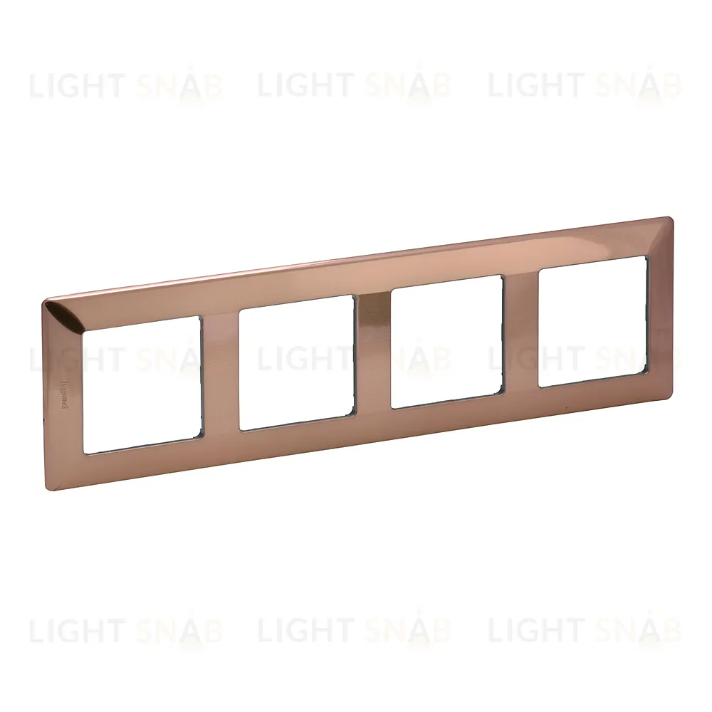 Рамка четверная Legrand Valena Life, медь 754164 754164