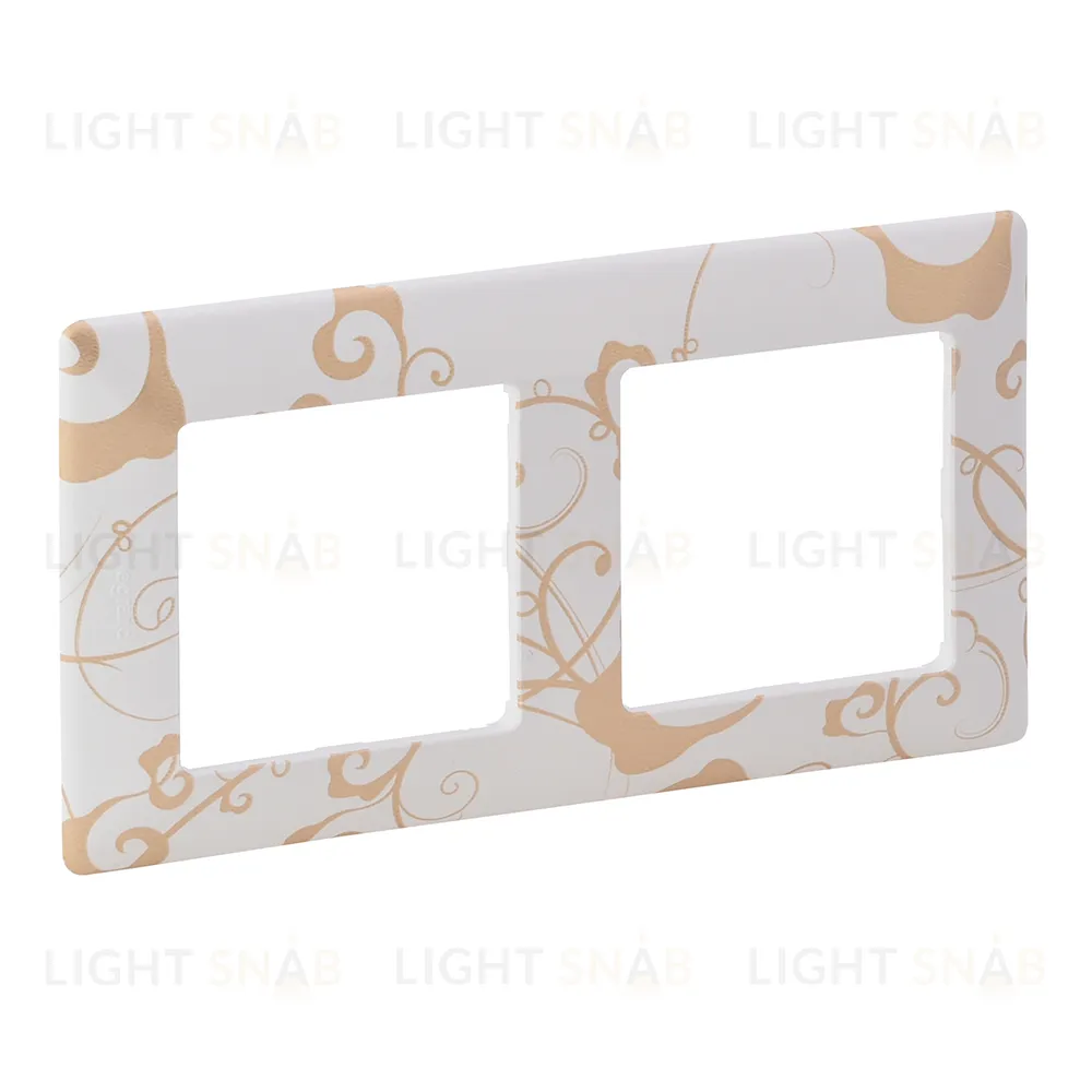 Рамка двойная Legrand Valena Life, ампир белый 754102 754102