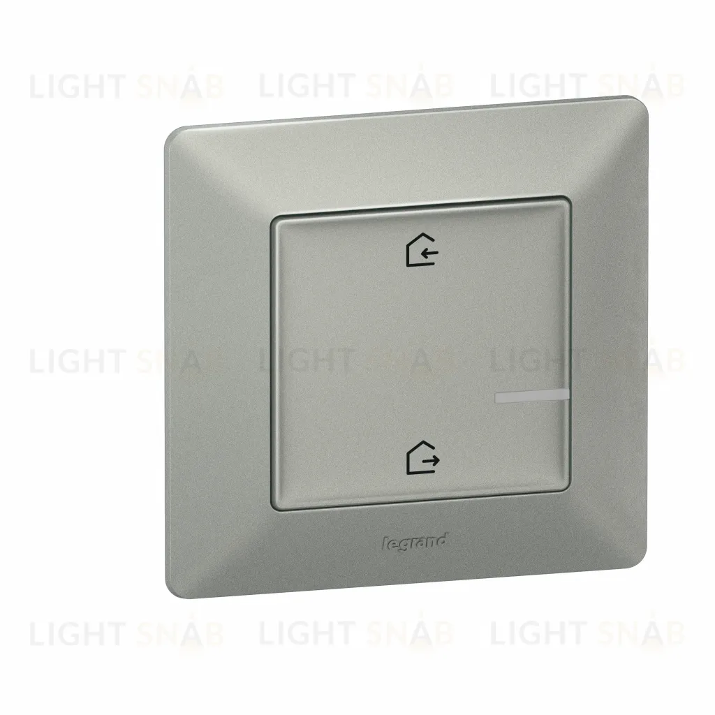 Главный выключатель «Я дома/Я вне дома» Legrand Netatmo Valena Life алюминий 752386 752386