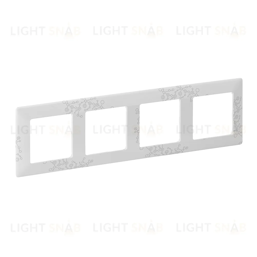 Рамка четверная Legrand Valena Life, эл грей 754124 754124