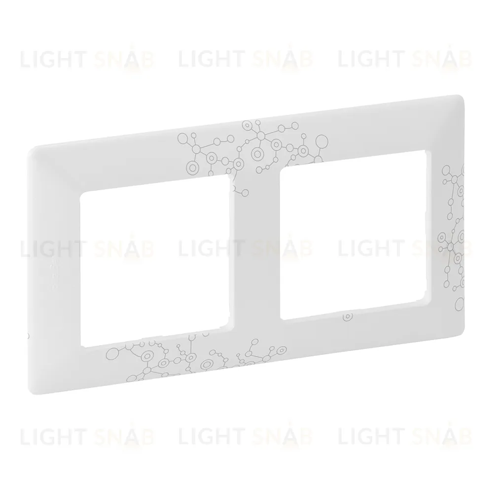 Рамка двойная Legrand Valena Life, эл грей 754122 754122