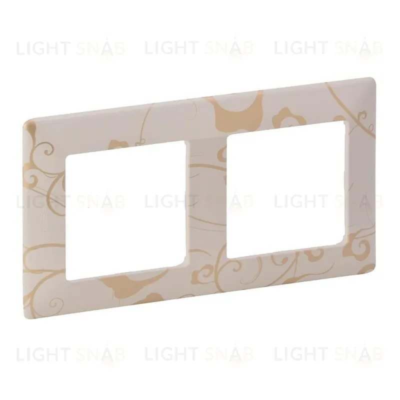 Рамка двойная Legrand Valena Life, ампир бежевый 754112 754112