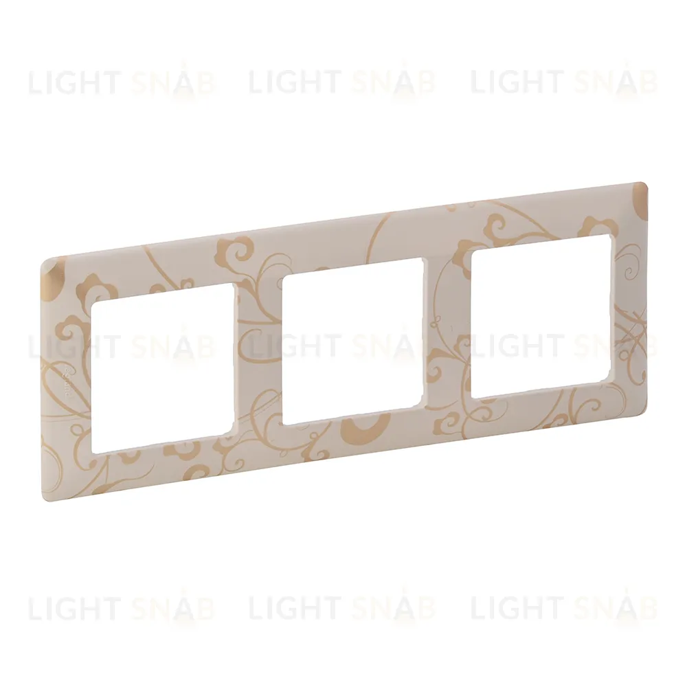 Рамка тройная Legrand Valena Life, ампир бежевый 754113 754113
