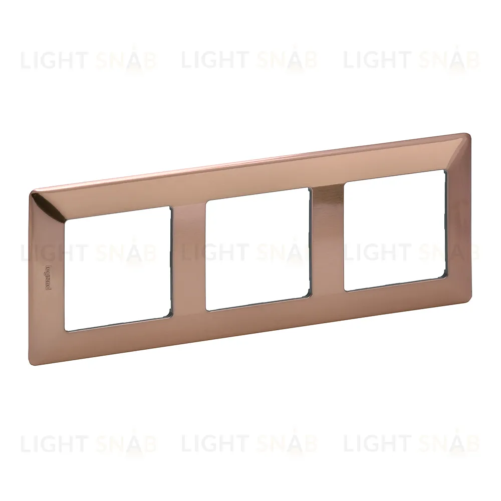 Рамка тройная Legrand Valena Life, медь 754163 754163