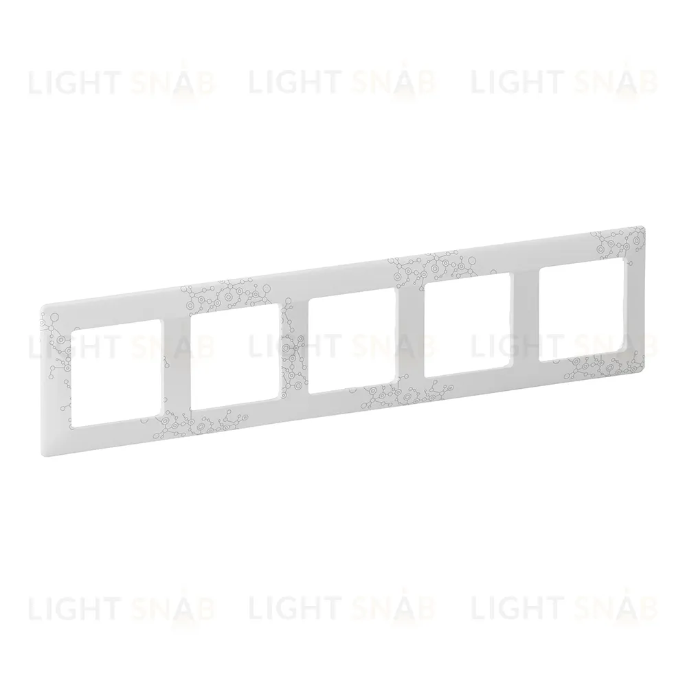Рамка пятерная Legrand Valena Life, эл грей 754125 754125