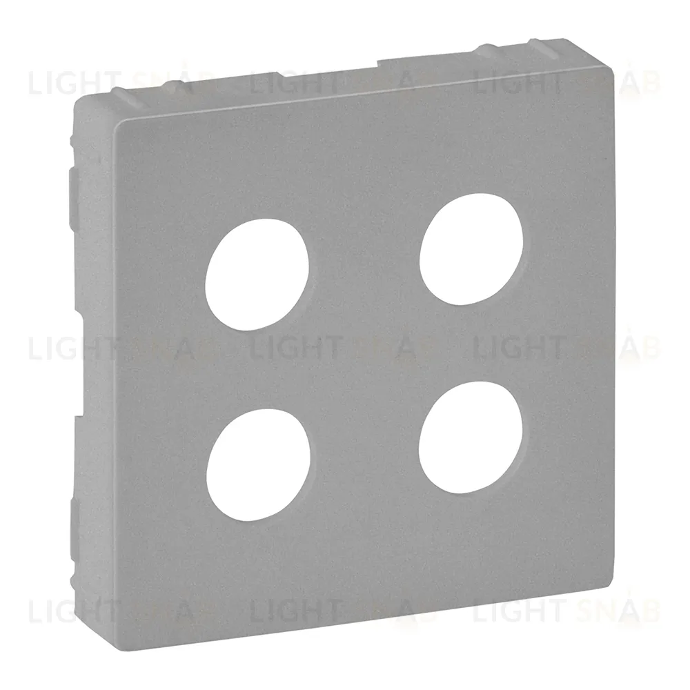 Розетка двойная акустическая Legrand Valena Life с винтовыми зажимами ”банан”, алюминий 753077+755292 753077 + 755292