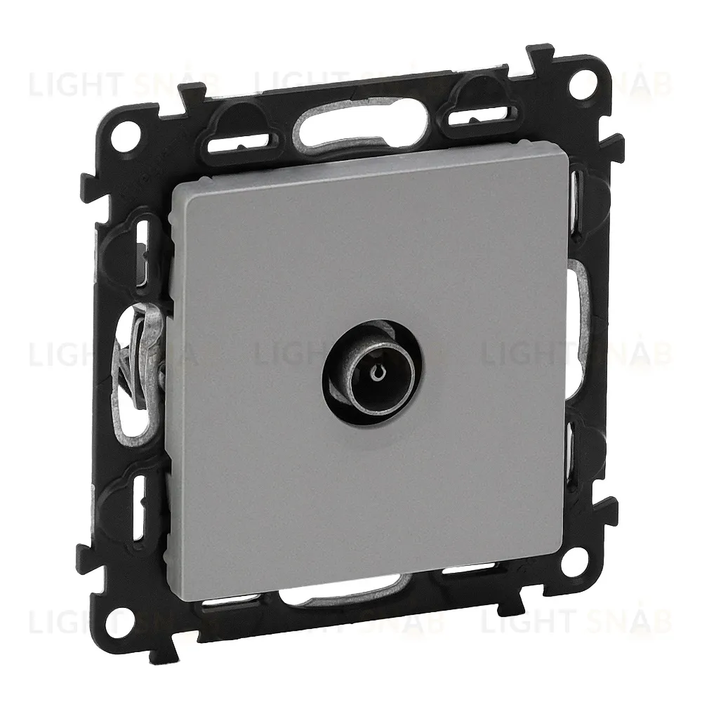 Розетка TV единственная Legrand Valena Life (звезда), алюминий 753051+754762 753051 + 754762