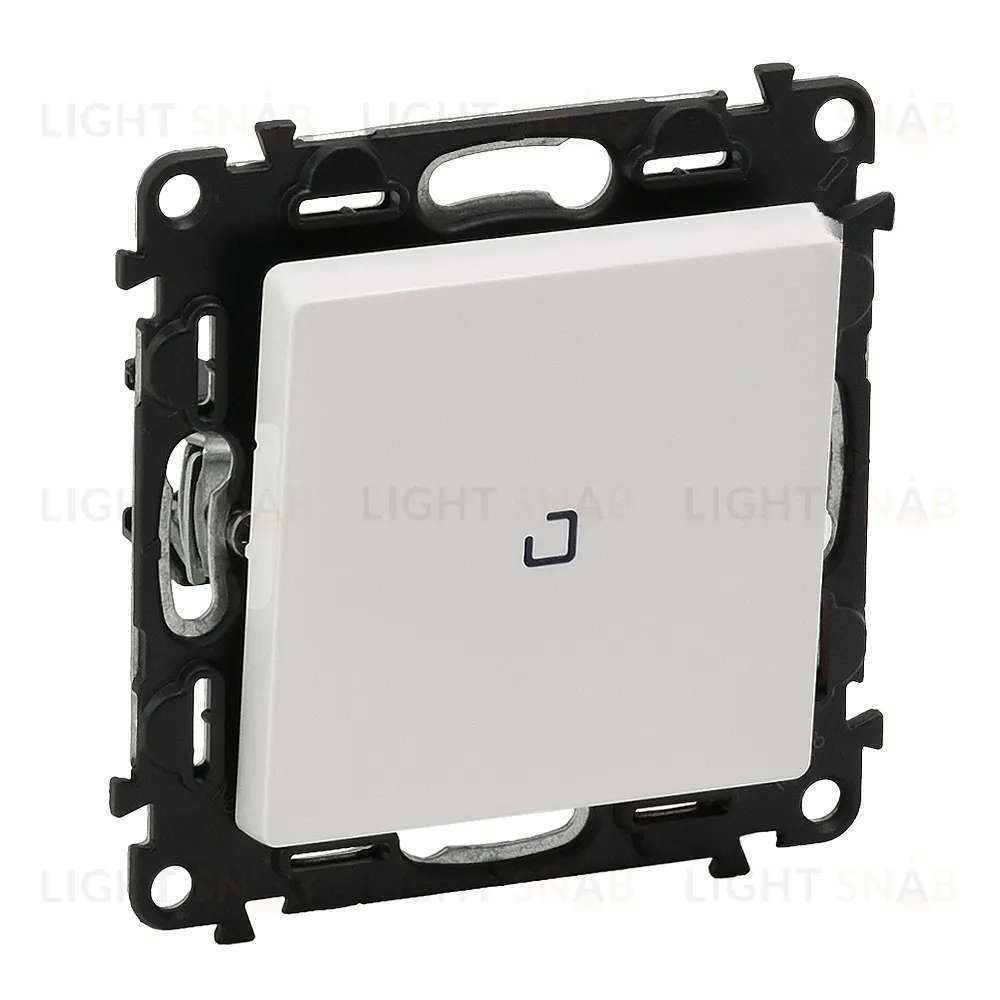 Выключатель одноклавишный с подсветкой Legrand Valena Life 10A/250В белый 752001+67684+755100 752001 + 67684 + 755100