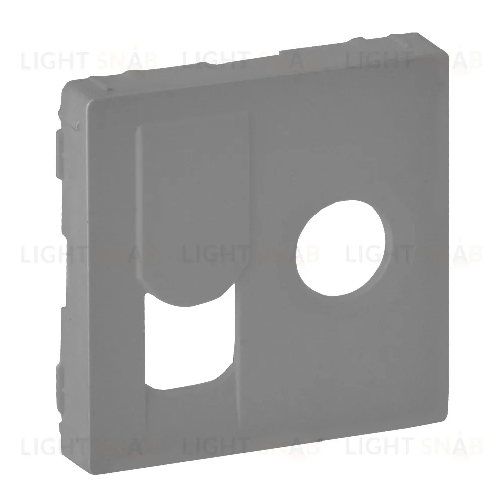 Розетка TV единственная (звезда) и интернет розетка Legrand Valena Life RJ 45, 6 кат. Экранированная, алюминий 753055+754832 753055 + 754832