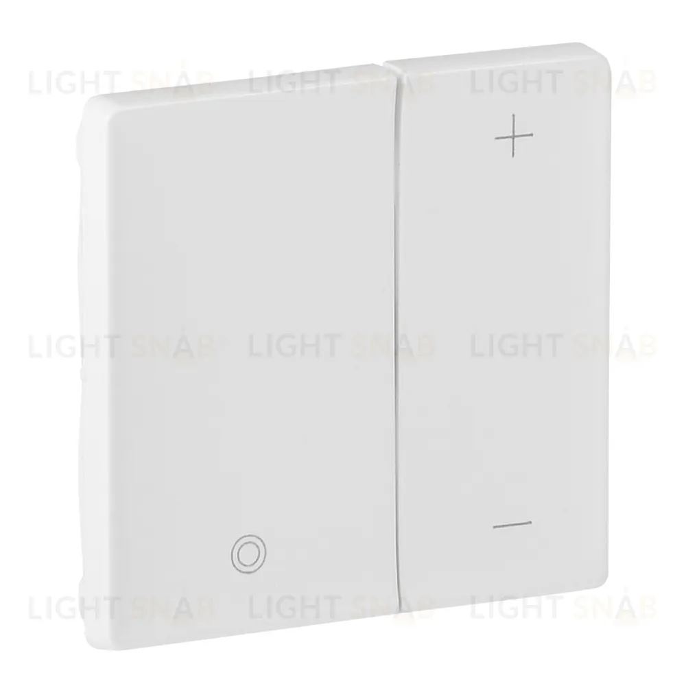 Светорегулятор кнопочный для балластов 1-10В с нейтралью Legrand Valena Life, белый 752067+754890 752067 + 754890