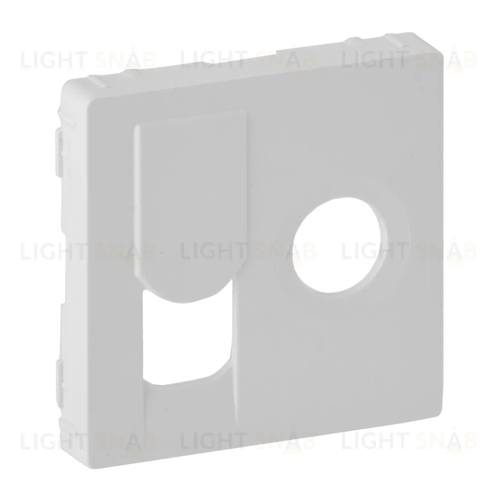 Розетка TV единственная (звезда) и интернет розетка Legrand Valena Life RJ 45, 6 кат. Экранированная, белый 753055+754830 753055 + 754830