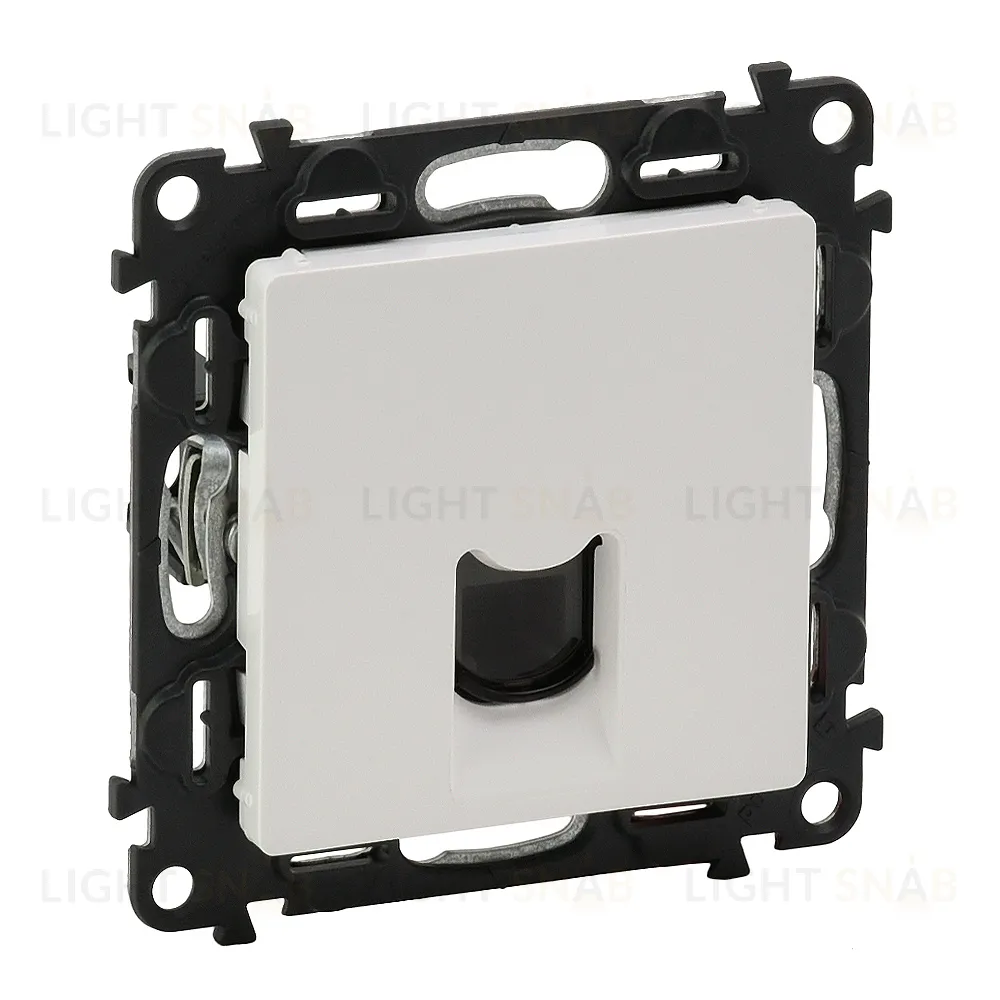 Розетка компьютерная одинарная Legrand Valena Life 5 кат, RJ 45, UTP, белый 753070+755410 753070 + 755410